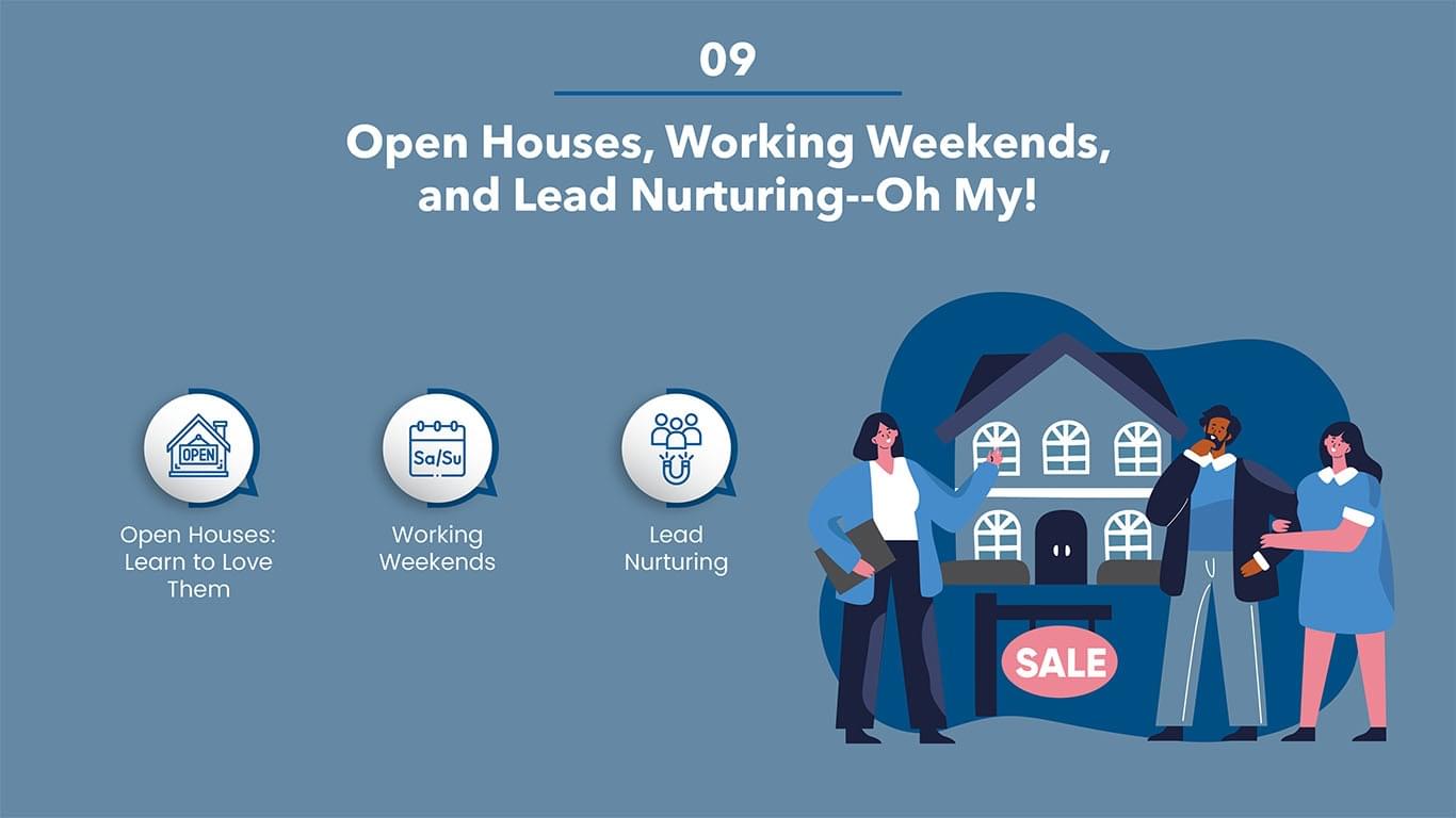 Open Houses, Working Weekends, & Lead Nurturing